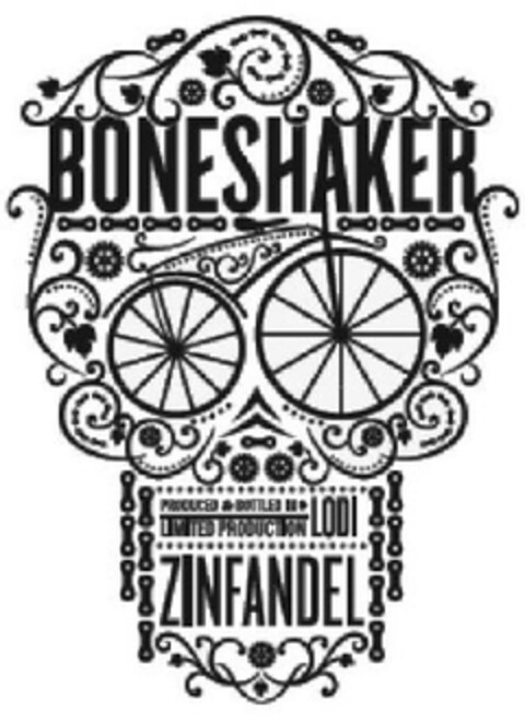 BONESHAKER ZINFANDEL Logo (EUIPO, 10/25/2012)