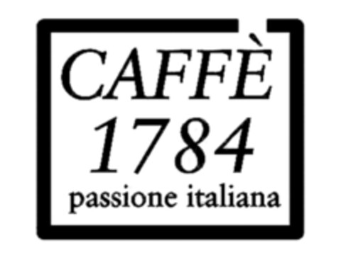 CAFFÈ 1784 PASSIONE ITALIANA Logo (EUIPO, 16.07.2015)