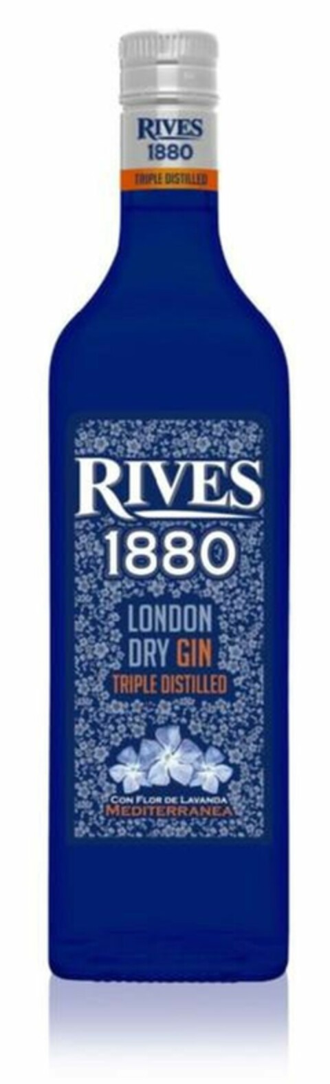 RIVES 1880 LONDON DRY GIN TRIPLE DISTILLED CON FLOR DE LAVANDA MEDITERRANEA Logo (EUIPO, 06/15/2016)