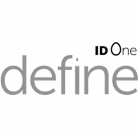ID ONE DEFINE Logo (EUIPO, 02/19/2018)