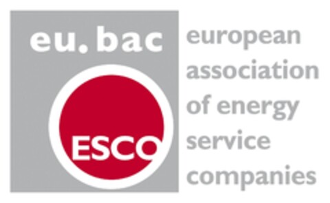 eubac ESCO european association of energy service companies Logo (EUIPO, 06/10/2020)