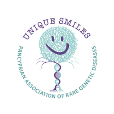 UNIQUE SMILES PANCYPRIAN ASSOCIATION OF RARE GENETIC DISEASES Logo (EUIPO, 13.08.2021)