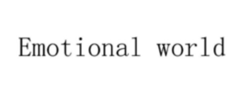 EMOTIONAL WORLD Logo (EUIPO, 03.05.2022)