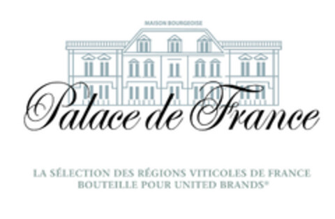 Palace de France LA SÉLECTION DES RÉGIONS VITICOLES DE FRANCE BOUTEILLE POUR UNITED BRANDS Logo (EUIPO, 12/08/2022)