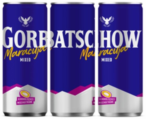 GORBATSCHOW MIXED Maracuja ALKOHOLISCHES MISCHGETRÄNK Logo (EUIPO, 12.10.2023)
