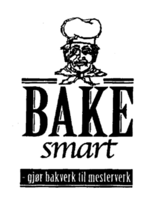 BAKE smart -gjør bakverk til mesterverk Logo (EUIPO, 05/08/1998)