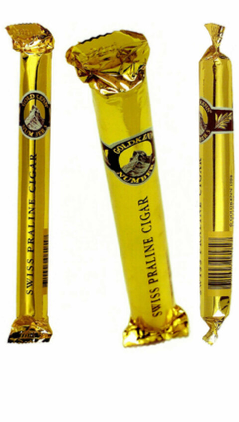 GOLDKENN NUMBER 3 SWISS PRALINE CIGAR Logo (EUIPO, 03/20/2000)