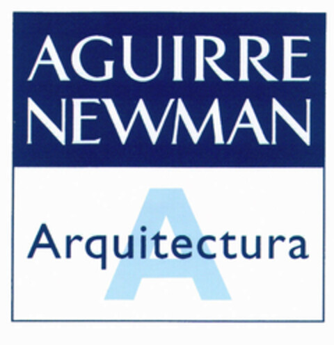 AGUIRRE NEWMAN A ARQUITECTURA Logo (EUIPO, 04.08.2000)