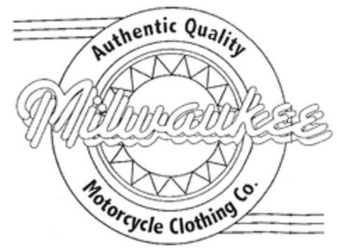 Milwaukee Authentic Quality Motorcycle Clothing Co. Logo (EUIPO, 16.12.2002)