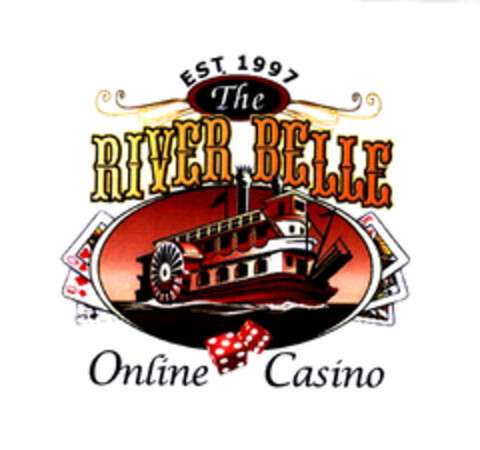 EST. 1997 The RIVER BELLE Online Casino Logo (EUIPO, 16.04.2003)
