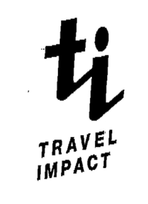 ti TRAVEL IMPACT Logo (EUIPO, 09.07.2003)