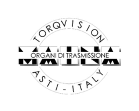 MAINA ORGANI DI TRASMISSIONE TORQVISION ASTI - ITALY Logo (EUIPO, 05.03.2009)