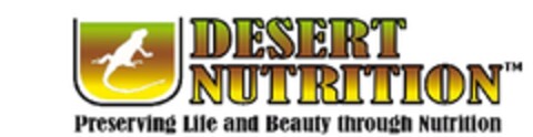 DESERT NUTRITION TM
Preserving Life and Beauty through Nutrition Logo (EUIPO, 05/24/2009)