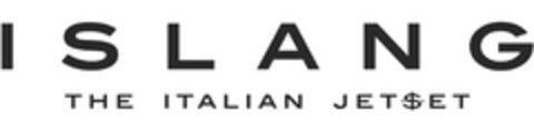 ISLANG THE ITALIAN JETSET Logo (EUIPO, 13.06.2017)