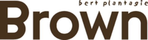 bert plantagie BROWN Logo (EUIPO, 14.11.2017)