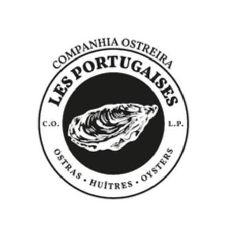 COMPANHIA OSTREIRA LES PORTUGAISES C.O. L.P. OSTRAS HUÎTRES OYSTERS Logo (EUIPO, 12/06/2022)