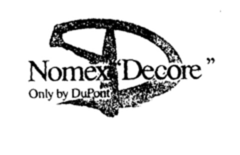 Nomex "Decore" Only by DuPont Logo (EUIPO, 12/08/1996)