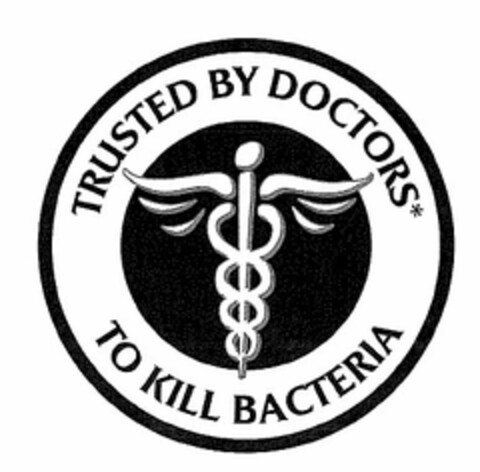 TRUSTED BY DOCTORS TO KILL BACTERIA Logo (EUIPO, 11.03.2008)