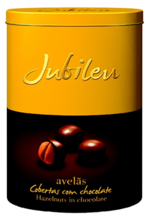 Jubileu avelãs Cobertas com chocolate Hazelnuts in chocolate Logo (EUIPO, 12.05.2008)