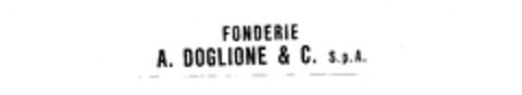 FONDERIE A. DOGLIONE & C. S.P.A. Logo (EUIPO, 11.09.2009)