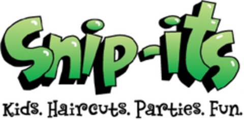 Snip-its
Kids.Haircuts.Parties.Fun. Logo (EUIPO, 03/13/2012)