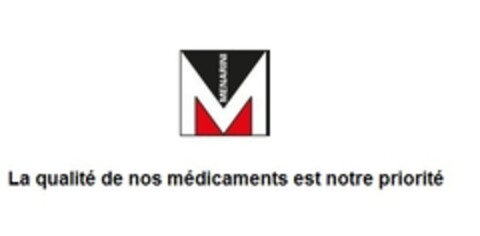 M MENARINI La qualité de nos médicaments est notre priorité Logo (EUIPO, 18.11.2014)