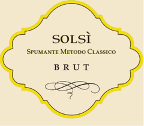 SOLSÌ SPUMANTE METODO CLASSICO BRUT Logo (EUIPO, 15.12.2014)