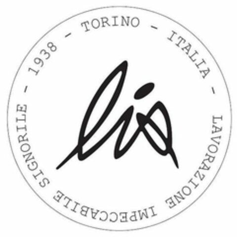 LIS 1938 - TORINO - ITALIA - LAVORAZIONE IMPECCABILE SIGNORILE Logo (EUIPO, 09/15/2017)