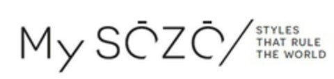 MY SOZO STYLES THAT RULE THE WORLD Logo (EUIPO, 24.10.2017)