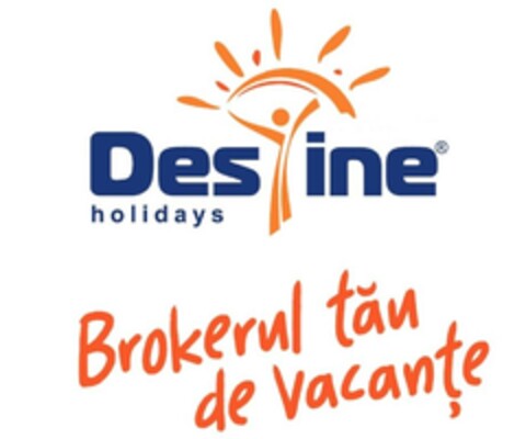 Destine holidays Brokerul tău de vacanțe Logo (EUIPO, 20.04.2023)