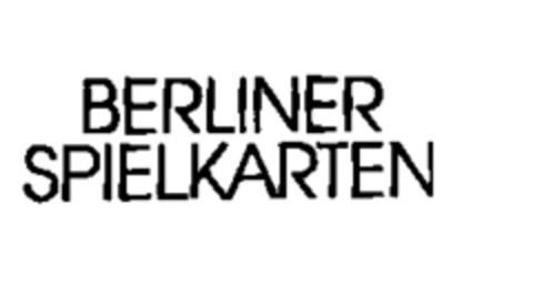 BERLINER SPIELKARTEN Logo (EUIPO, 07/03/1998)