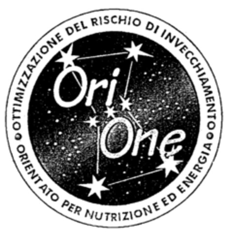 Ori One OTTIMIZZAZIONE DEL RISCHIO DI INVECCHIAMENTO ORIENTATO PER NUTRIZIONE ED ENERGIA Logo (EUIPO, 07.08.2000)