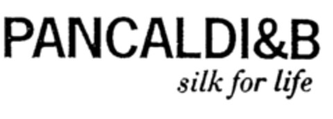 PANCALDI&B silk for life Logo (EUIPO, 30.07.2001)