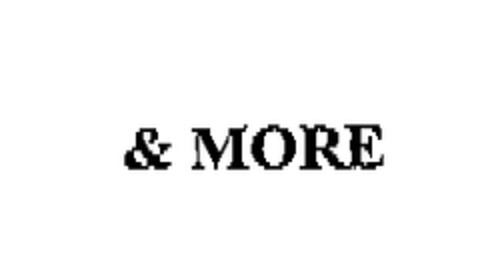 & MORE Logo (EUIPO, 07.08.2002)