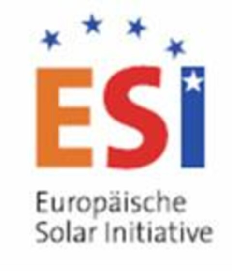ESI Europäische Solar Initiative Logo (EUIPO, 19.10.2007)