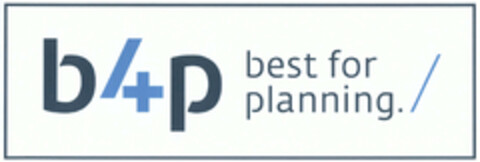 b/+p best for planning./ Logo (EUIPO, 07/02/2012)