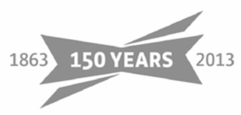 1863 150 YEARS 2013 Logo (EUIPO, 25.09.2012)