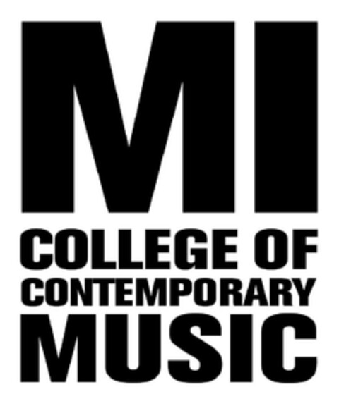 MI COLLEGE OF CONTEMPORARY MUSIC Logo (EUIPO, 01.05.2014)