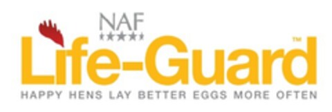 NAF Life-Guard HAPPY HENS LAY BETTER EGGS MORE OFTEN Logo (EUIPO, 01.09.2021)