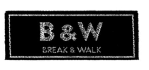 B & W BREAK & WALK Logo (EUIPO, 26.06.1996)