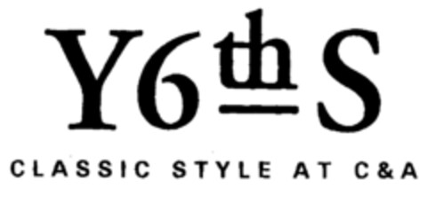 Y6thS CLASSIC STYLE AT C&A Logo (EUIPO, 03.04.1998)