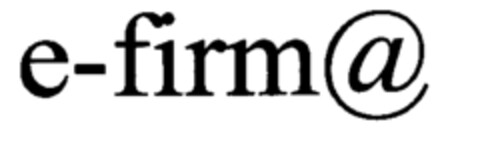 e-firm@ Logo (EUIPO, 01/26/2000)