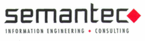 semantec INFORMATION ENGINEERING CONSULTING Logo (EUIPO, 01/17/2002)