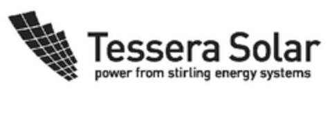 TESSERA SOLAR POWER FROM STIRLING ENERGY SYSTEMS Logo (EUIPO, 29.09.2009)