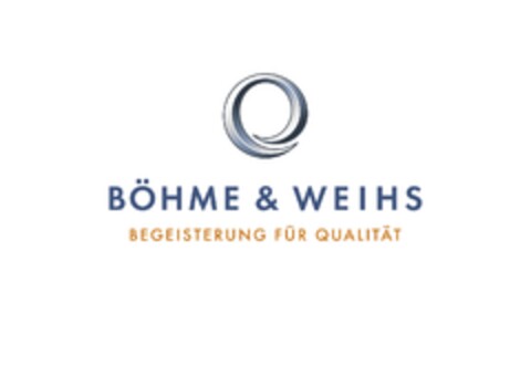 BÖHME & WEIHS BEGEISTERUNG FÜR QUALITÄT Logo (EUIPO, 08.06.2011)