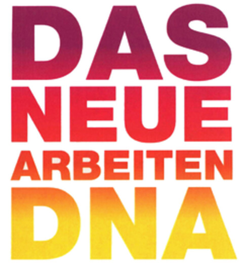 DAS NEUE ARBEITEN DNA Logo (EUIPO, 10.12.2012)