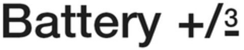 Battery +/³ Logo (EUIPO, 09/29/2014)