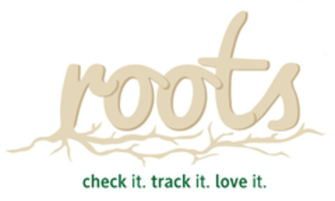 roots - check it. track it. love it. Logo (EUIPO, 12.12.2014)