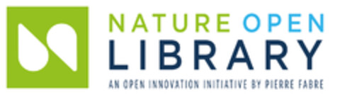 NATURE OPEN LIBRARY AN OPEN INNOVATION INITIATIVE BY PIERRE FABRE Logo (EUIPO, 30.09.2015)