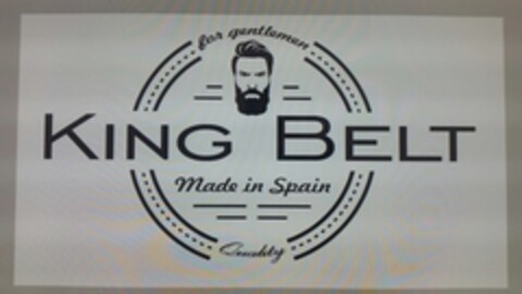 For gentlemen KING BELT for gentlemen Made in Spain Quality Logo (EUIPO, 05/24/2017)